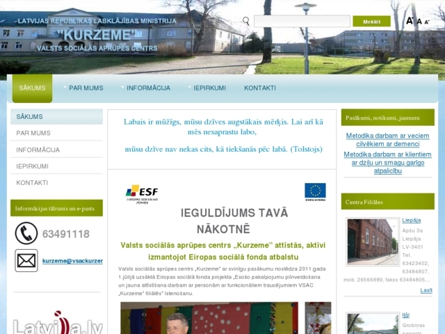 Valsts sociālās aprūpes centrs \"Kurzeme\", 